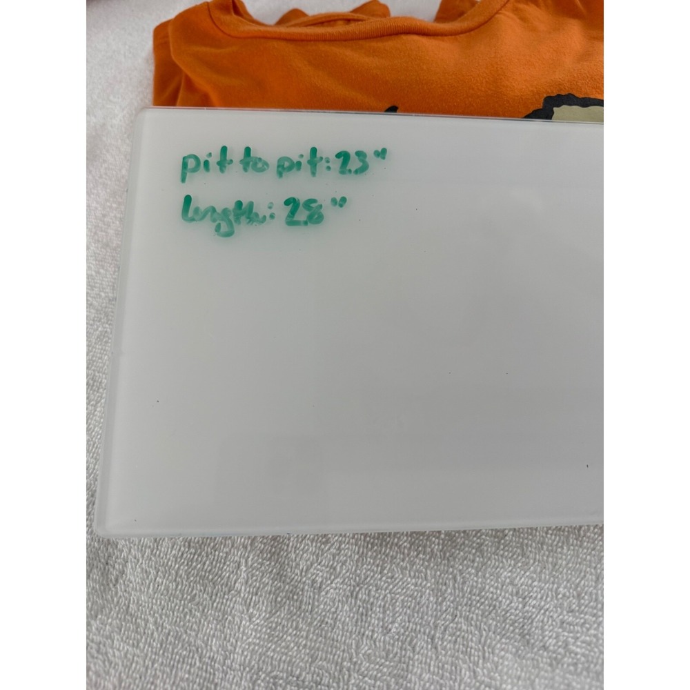 Peanuts Snoopy Mummy Shirt XL‎ Orange Halloween Hybrid Graphic Tee See Notes - Picture 4 of 4